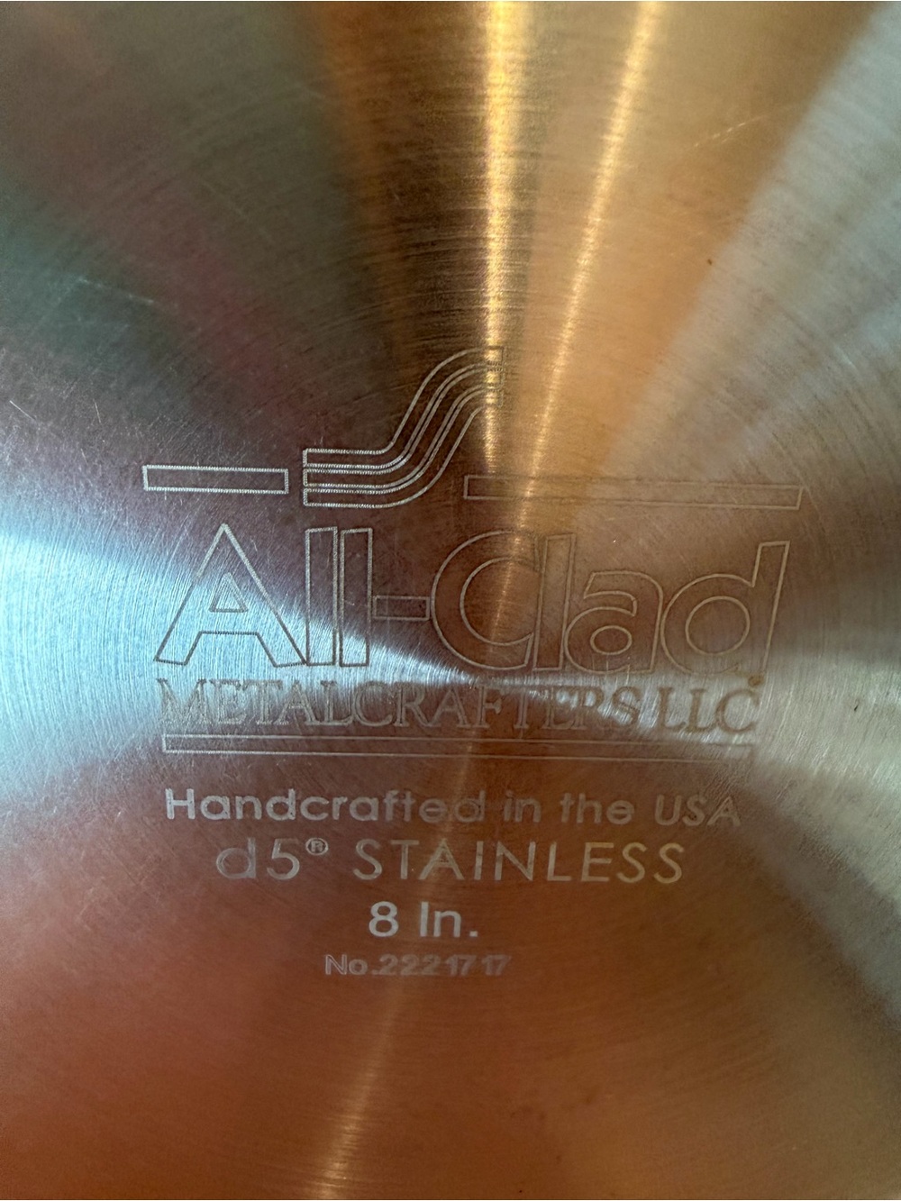 All Clad 8” Non Stick Sauté Pan in great Condition. - Picture 4 of 9